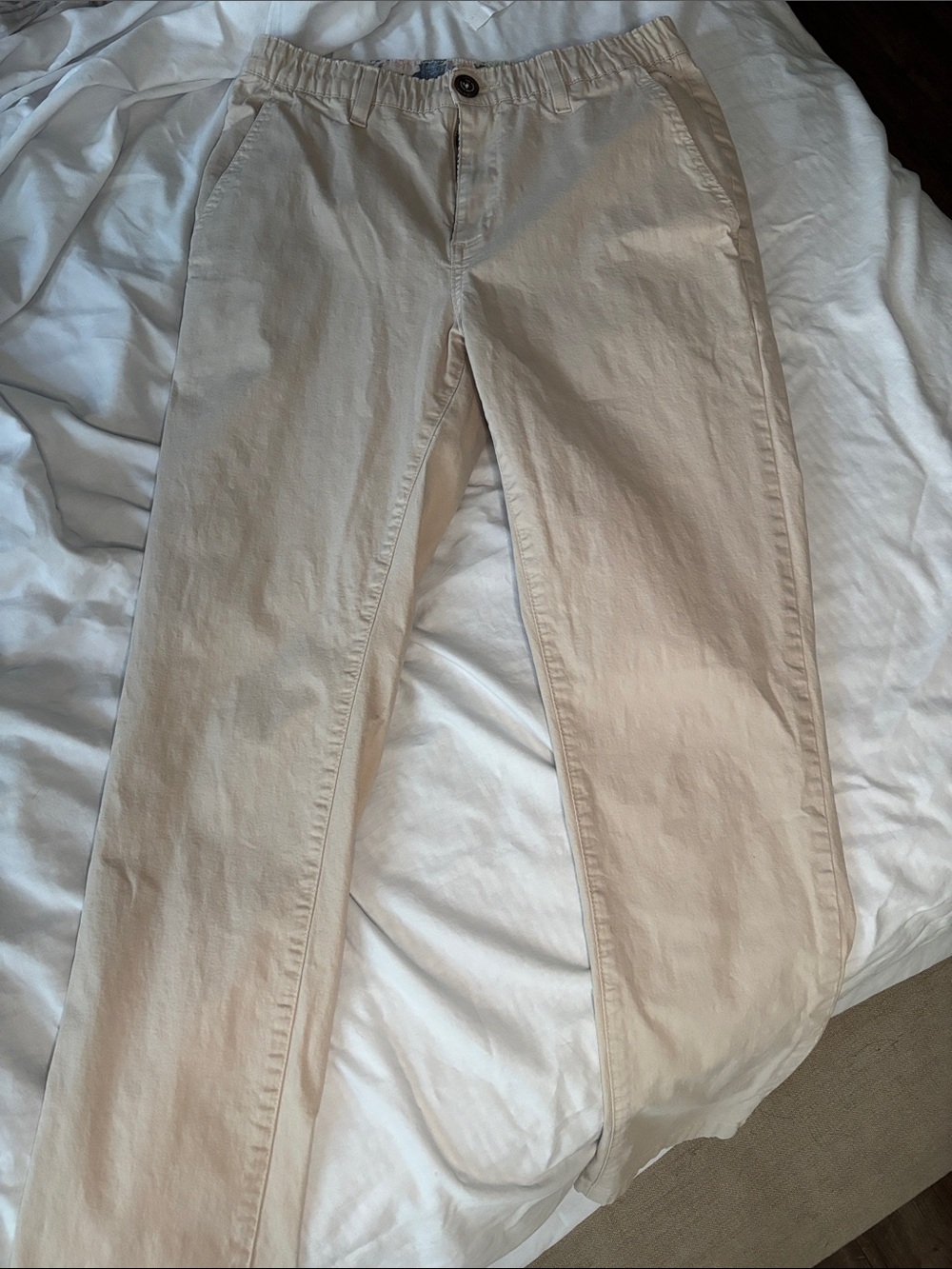 Chubbies Men’s Small Arena Khaki Regular Fit Stretch Waist Chino Pants